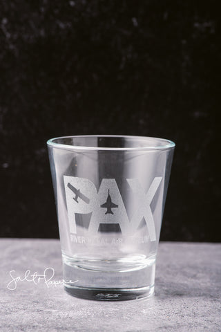 PAX Museum Logo Shot Glass-Etched