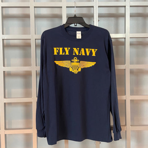 Fly Navy Long Sleeve T-Shirt