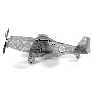 P-51 Mustang - Silver - Metal Earth