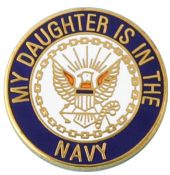 Daughter is in the Navy Circle Pin