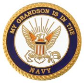 Grandson is in the Navy Circle Pin