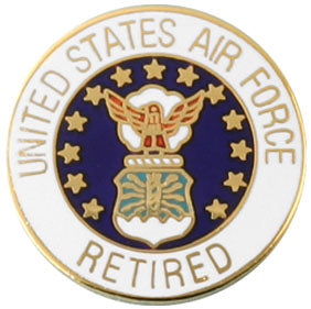 USAF Retired Circle Pin