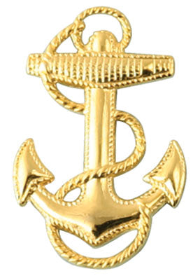 Gold Navy Anchor Pin