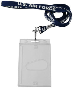 J-Hook Lanyard w/Badge holder-Air Force