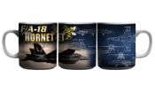 F/A-18 Hornet Aircraft Design Mug