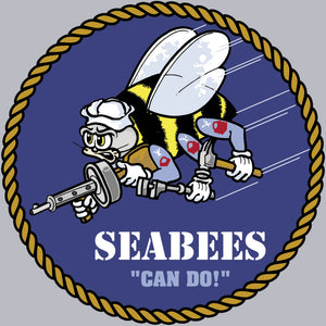 Seabees Decal-round