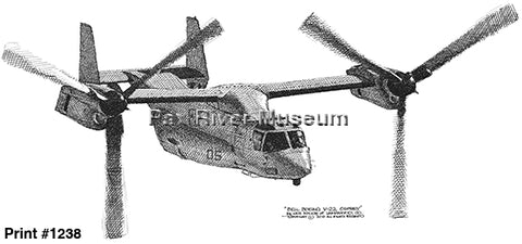 V-22 Osprey Drawing - 8x10