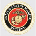 United States Marine EGA Retired Decal-4"x4"