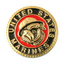 USMC Bulldog Circle Pin