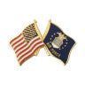 US Flag/Air Force Pin-Blue