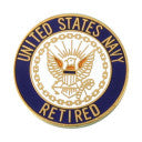 US Navy Retired Circle Pin