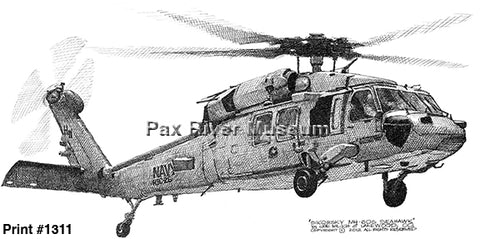 MH-60S Knighthawk Drawing - 8x10