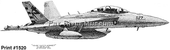 F/A-18E Super Hornet VX-123 Drawing - 8x10