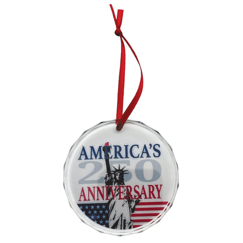 250th Anniversary Liberty Glass Ornament