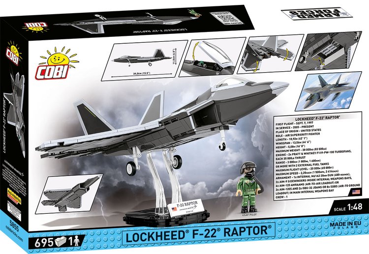 Blocky Raptor Model Lockheed F-22 Raptor Blocks Set – PAX River Naval Air Museum Gift Shop