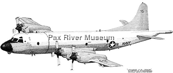 P-3C Orion Drawing - 8x10