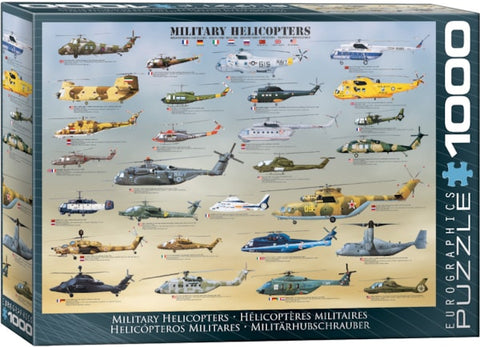 Military Helicopters Puzzle-1000pc