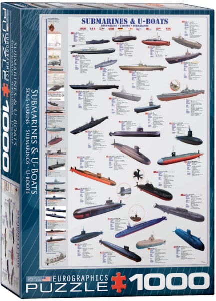 Submarines and U-Boats-1000 pc