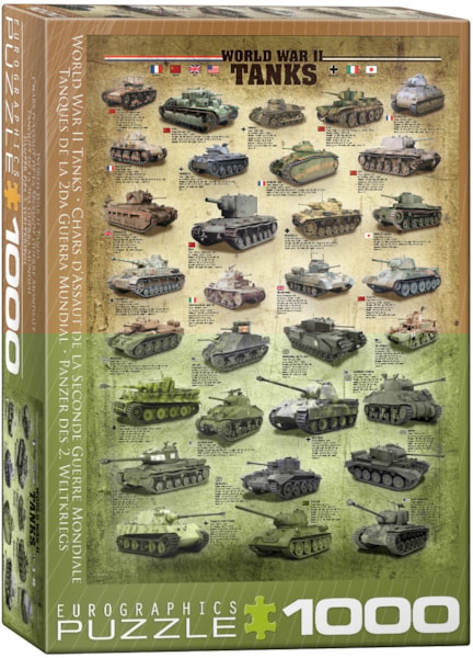 WWII Tanks Puzzle-1000 pc