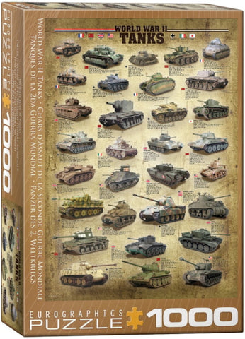 WWII Tanks Puzzle-1000 pc