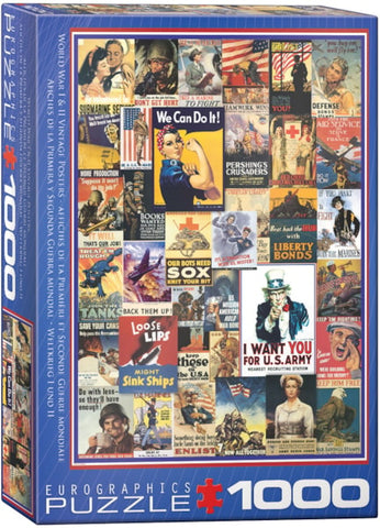 WWI & WWII Poster Puzzle-1000 pc