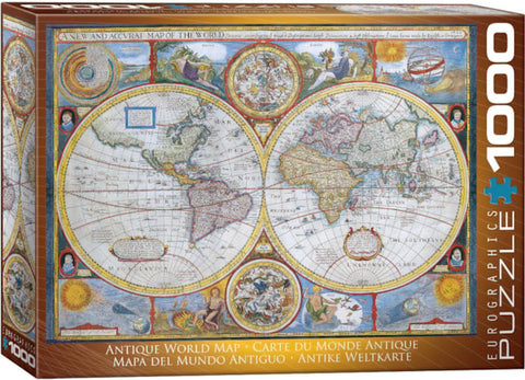 Antique World Map Puzzle-1000 pc