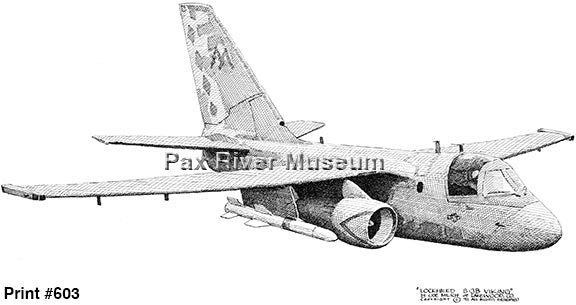 S-3B Viking Drawing - 8x10