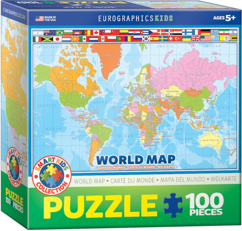 World Map Puzzle-100 pc