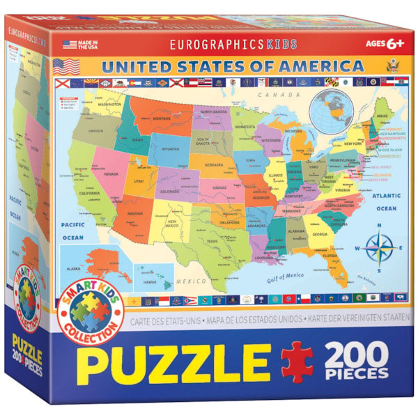 Map of the US Puzzle-200pc