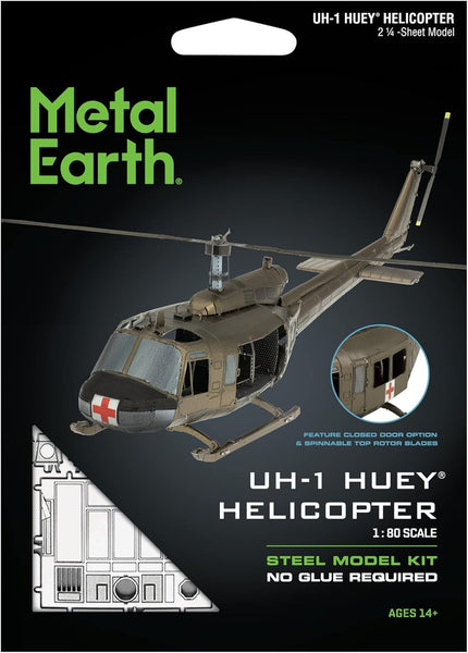 UH-1 Huey Helicopter - COLOR - Metal Earth