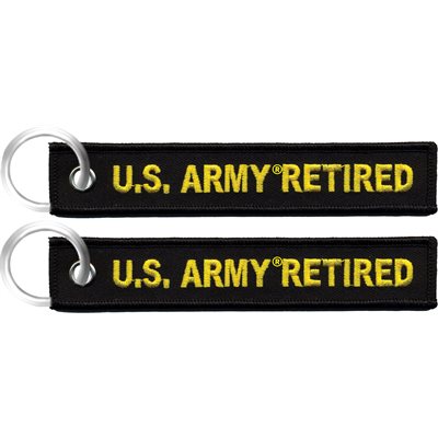 US Army Retired Keychain