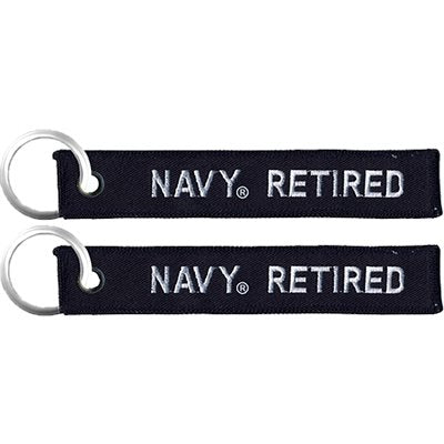 US Navy Retired Keychain