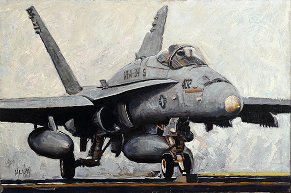 FA-18 Hornet VFA 34 - Color Drawing