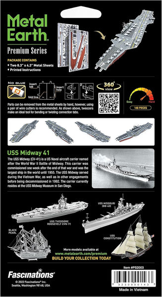 USS Midway - COLOR - Metal Earth