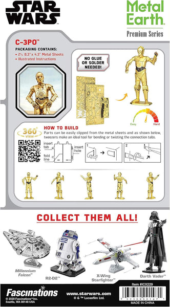 Star Wars C-3PO - Gold - Metal Earth