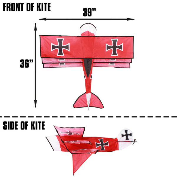 Red Baron Kite-3D : 39"