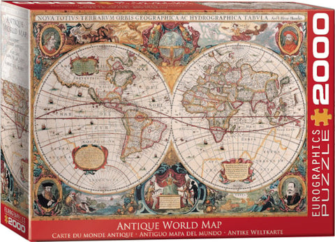 Antique World Map Puzzle-2000 Pc