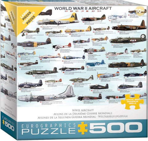 WWII Aircraft Puzzle-500 pc