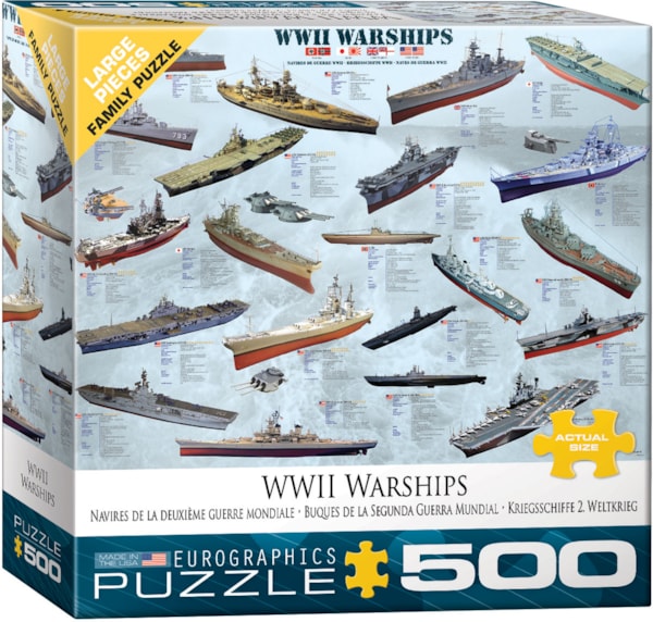 WWII Warships Puzzle-500 pc