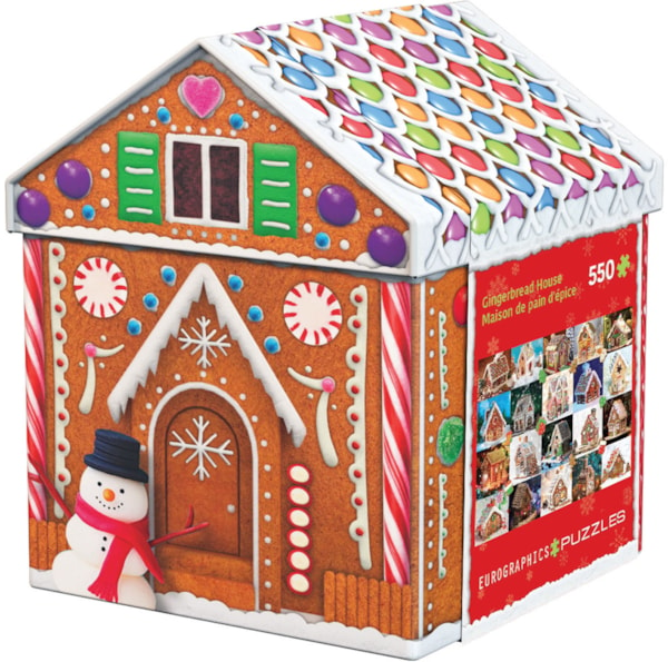 Gingerbread House Tin Puzzle-550 pc