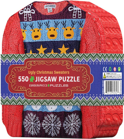 Christmas Sweater Tin Puzzle-550 pc