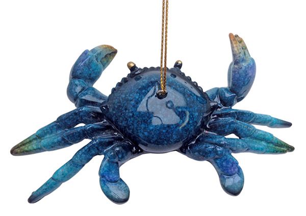 Blue Crab Ornament-Hi-Gloss