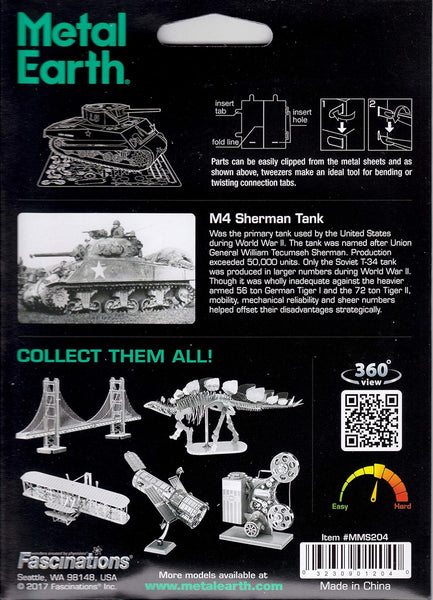 Sherman Tank - Metal Earth