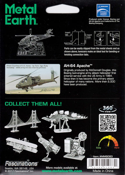 AH-64 Apache - Metal Earth