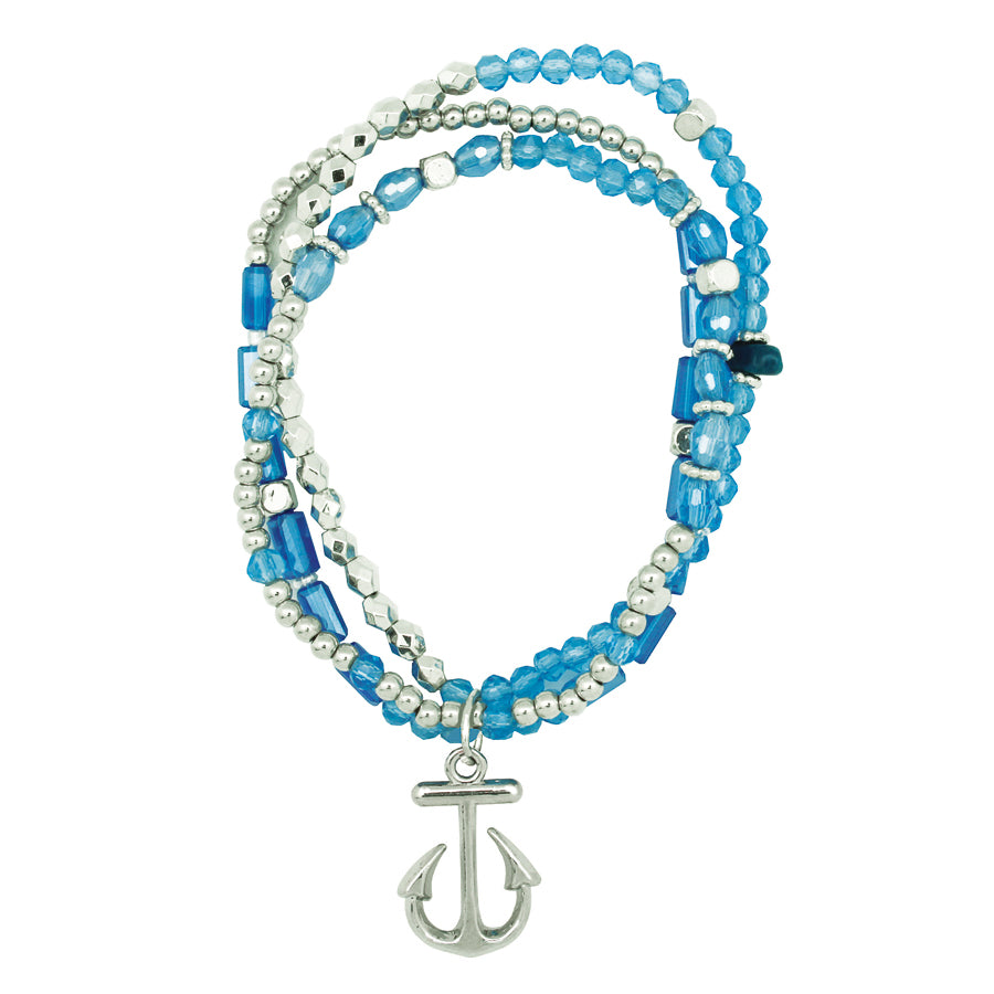 Anchor Triple Bracelet-Asst