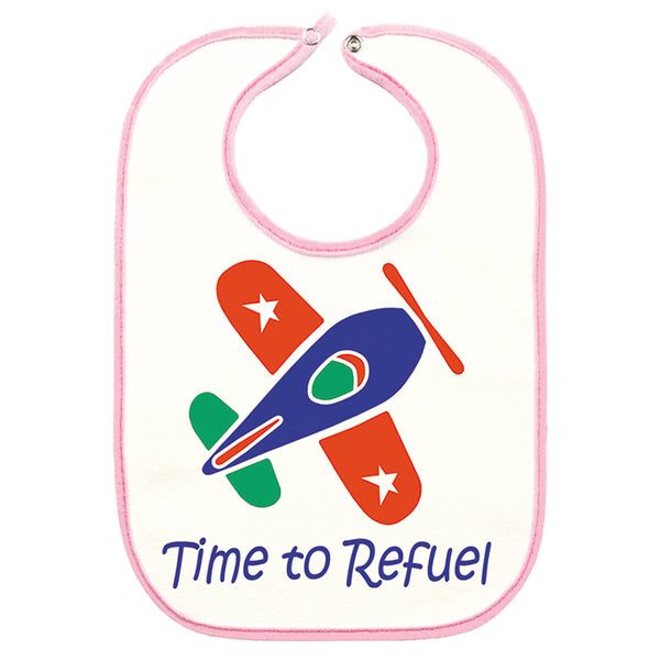 Time to Refuel Bib - Red or Pink