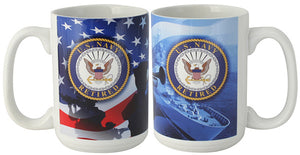 USN Retired Crest Mug