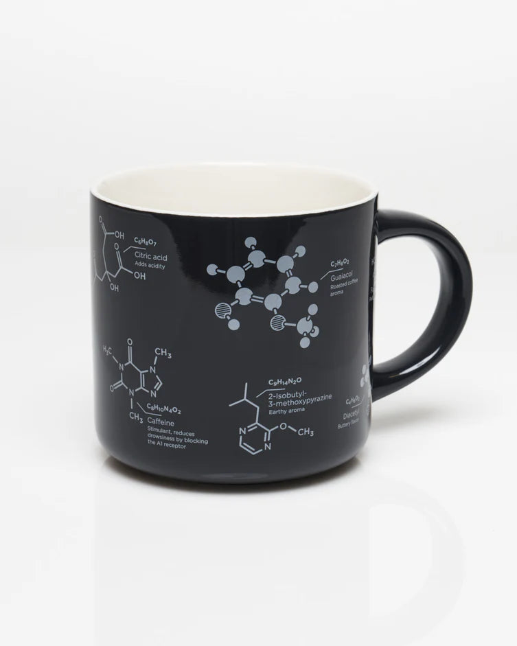 Chemistry of Coffee Black Mug-Ceramic