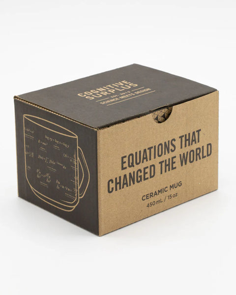 Equations that Changed the World Black Mug - Ceramic