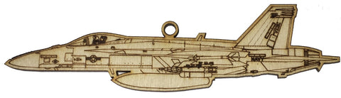 F/A-18E Super Hornet Wood Ornament